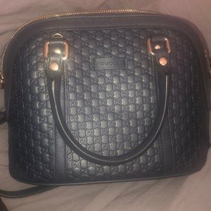Authentic Gucci bag dark navy bag used once